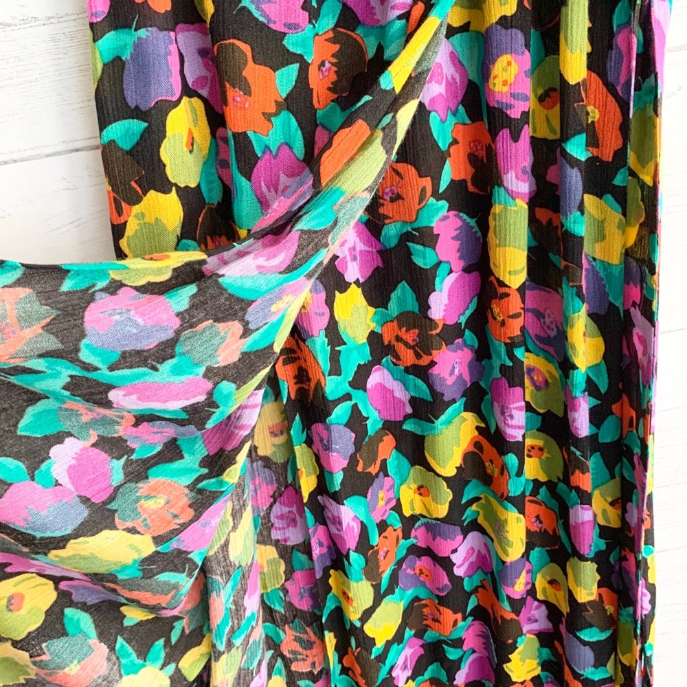 Raga Black Floral Wrap Dress - Picture 5 of 15